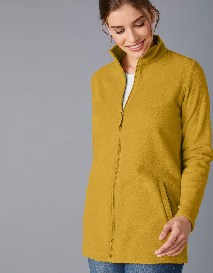 Veste polaire zippée manches longues (miel) Veste polaire zippée manches longues (miel)