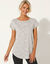 Tee-shirt manches courtes, imprimé (gris)