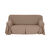 Housse bachette coton uni nouettes fauteuil canapés (taupe)