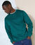 Sweat molleton col rond (vert sapin)