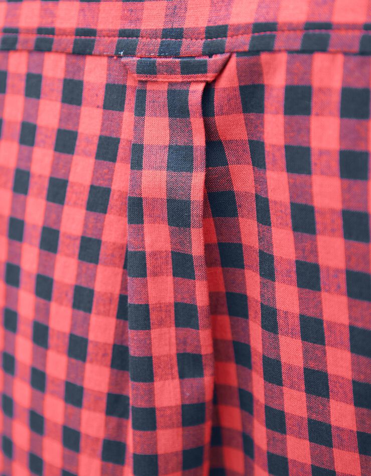 Chemise vichy manches courtes (marine / corail) Chemise vichy manches courtes (marine / corail)
