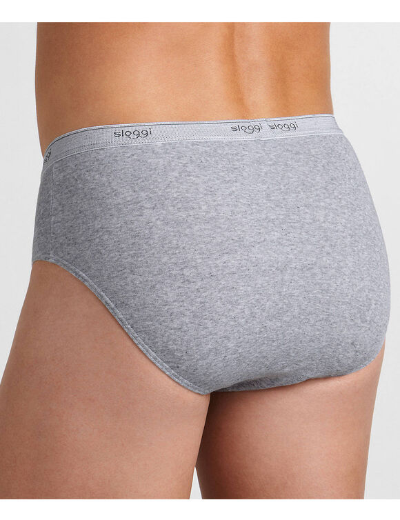 Slip ferm&eacute; forme midi (gris chin&eacute;)