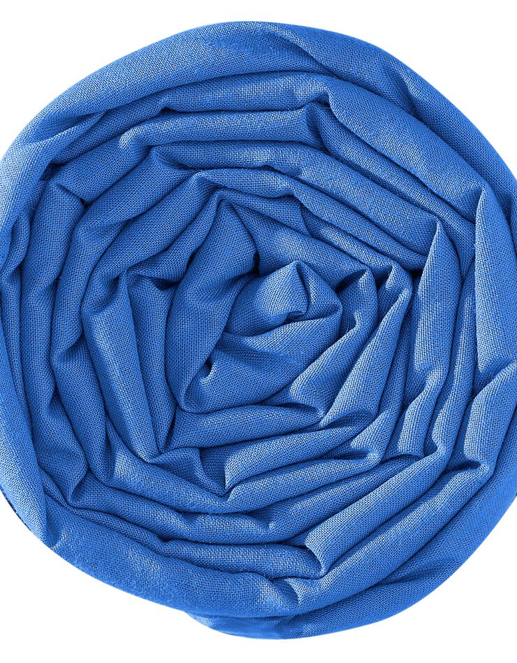 Draphousse uni polyester coton 32 cm, océan Blancheporte