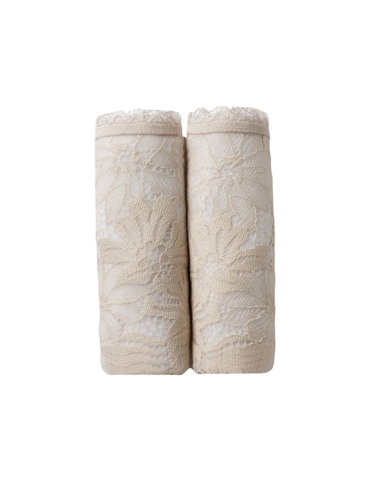 Culotte forme tanga taille haute microfibre et dentelle stretch - lot de 2 (coquillage) Culotte forme tanga taille haute microfibre et dentelle stretch - lot de 2 (coquillage)