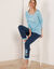 Pantalon de pyjama – uni marine (marine)