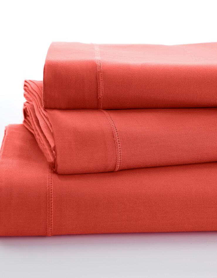 Linge de lit uni polyester-coton Colombine (grenadine)
