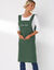 Tablier de cuisine japonais coton uni personnalisable (vert)
