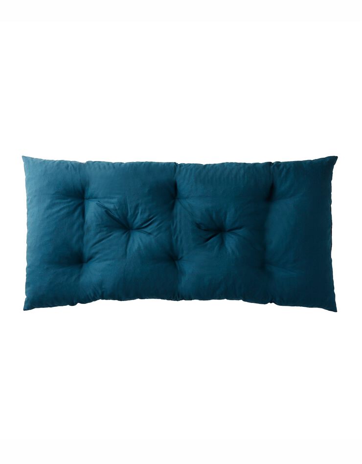 Long coussin de sol uni (bleu)