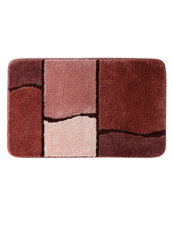 Tapis de bain Patchwork (brique)