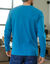 T-shirt col rond manches longues - lot de 3 (bleu + marron + gris)