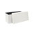 Banc-coffre pliable uni c&ocirc;tel&eacute; (blanc)