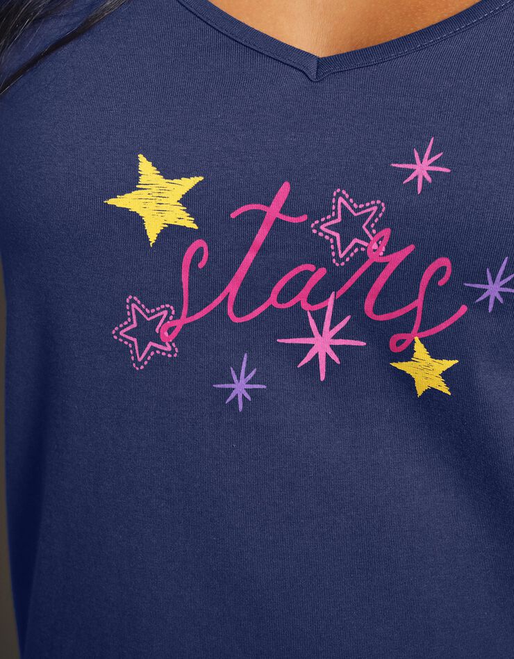 Tee-shirt de pyjama manches longues imprimé Estrella (marine) Tee-shirt de pyjama manches longues imprimé Estrella (marine)