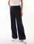 Pantalon large taille élastiquée, crêpe (marine)