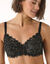 Soutien-gorge forme embo&icirc;tante dentelle effet brillant Arum Party - avec armatures (noir)