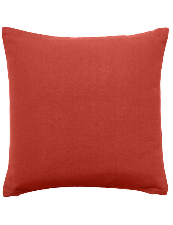 Housse de coussin unie bachette - lot de 2 (terracotta)