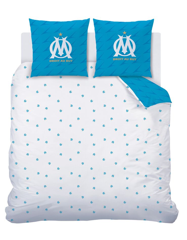 Parure de lit enfant OM® - coton (bleu)