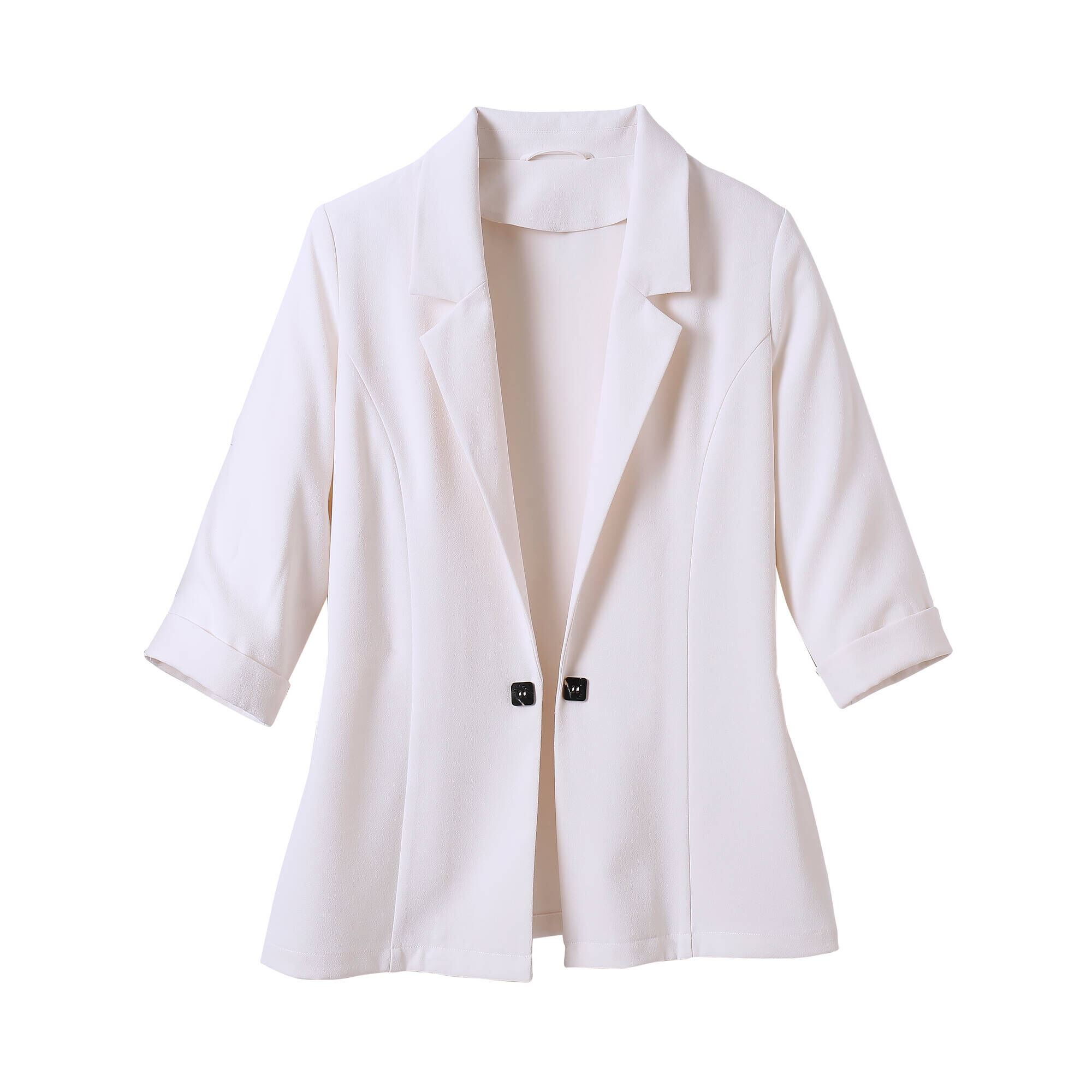 VESTE CHANEL EN TWEED ECRU BEIGE MANCHE 3/4 A BOUTON PIED DE COQ Écru VESTE CHANEL EN TWEED ECRU BEIGE MANCHE 3/4 A BOUTON PIED DE COQ Écru