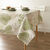 Nappe toile cirée imprimé feuillage (vert / beige)