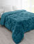 Couette synthétique double face 350 g/m² (vert canard)
