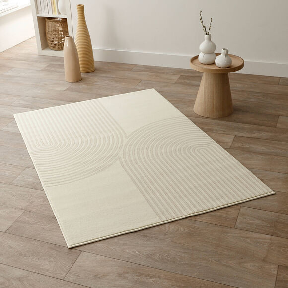 Tapis motif double arche (écru)