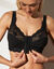 Soutien-gorge ouvert devant - sans armatures (noir)