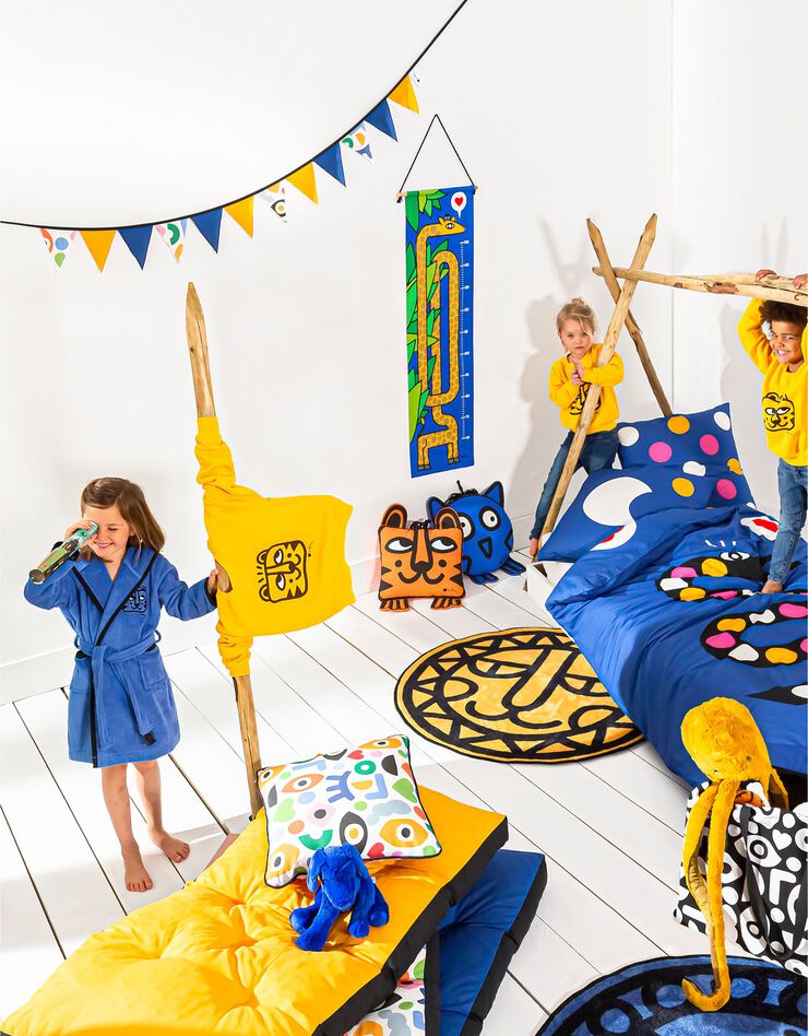 Guirlande "fanions" multicolore, collection enfant LEM (bleu / jaune)