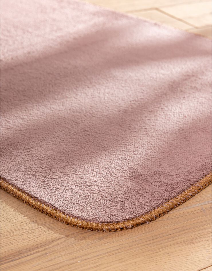 Tapis de cuisine microfibre absorbante unie (marron)
