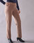 Pantalon droit, maille velours côtelé (taupe)