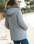 Parka imperméable zippée capuche (gris)