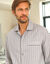 Pyjama rayures pilou coton (gris)