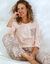 Pyjama imprim&eacute; z&egrave;bre (rose / taupe)