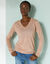 Pull col V (beige)