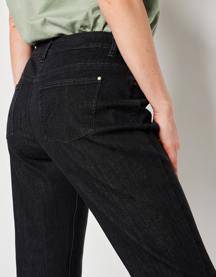 Jean stretch coupe mom (noir) Jean stretch coupe mom (noir)