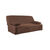 Housse clic-clac standard coton bachette uni (chocolat)