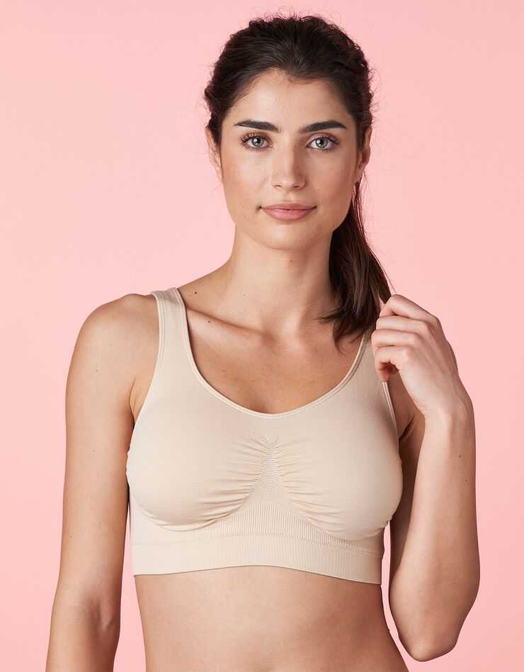 Brassière "Just essential" stretch - sans armatures (beige) Brassière "Just essential" stretch - sans armatures (beige)