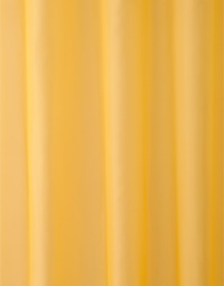 Panneau voile uni finition galon fronceur (jaune)