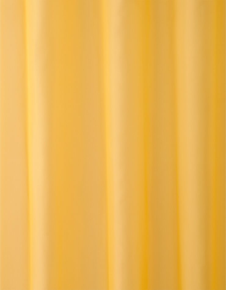 Panneau voile uni finition galon fronceur (jaune)