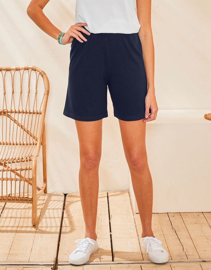 Short effet jupette - lot de 2 (marine / émeraude) Short effet jupette - lot de 2 (marine / émeraude)