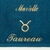 Serviettes de bain brod&eacute;es signe astrologique, &agrave; personnaliser - 420g/m2 (taureau)