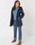 Parka imperméable fourrée, mi-longue (marine)