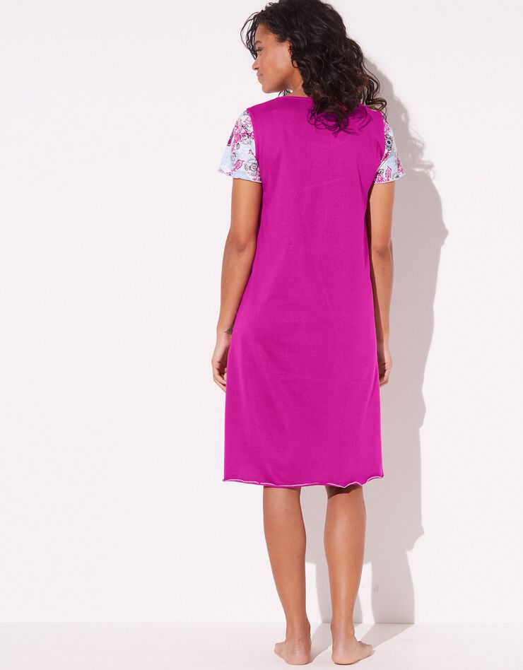 Chemise de nuit fantaisie déoupes fantaisie (fuchsia) Chemise de nuit fantaisie déoupes fantaisie (fuchsia)