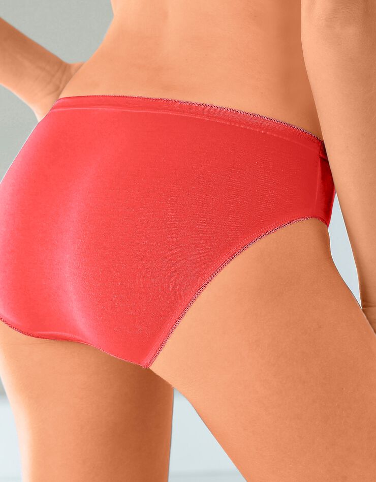 Culotte midi basique - lot de 3 (ciel + corail + lavande) Culotte midi basique - lot de 3 (ciel + corail + lavande)
