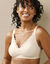 Soutien-gorge minimiseur en maille et dentelle "Amourette"- sans armatures (peau)