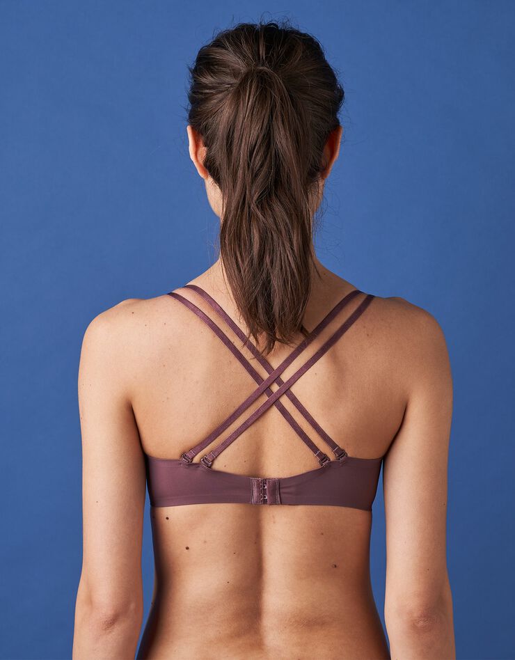 Soutien-gorge forme triangle bretelles repositionnables - sans armatures (marron glacé) Soutien-gorge forme triangle bretelles repositionnables - sans armatures (marron glacé)