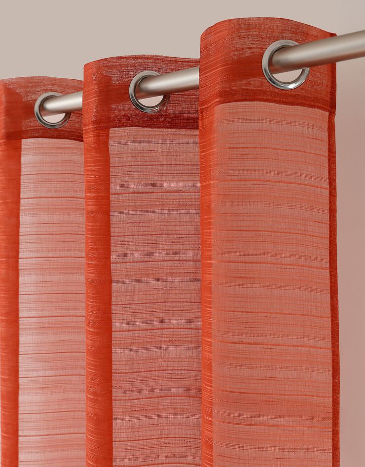 Panneau voile fines rayures (terracotta)