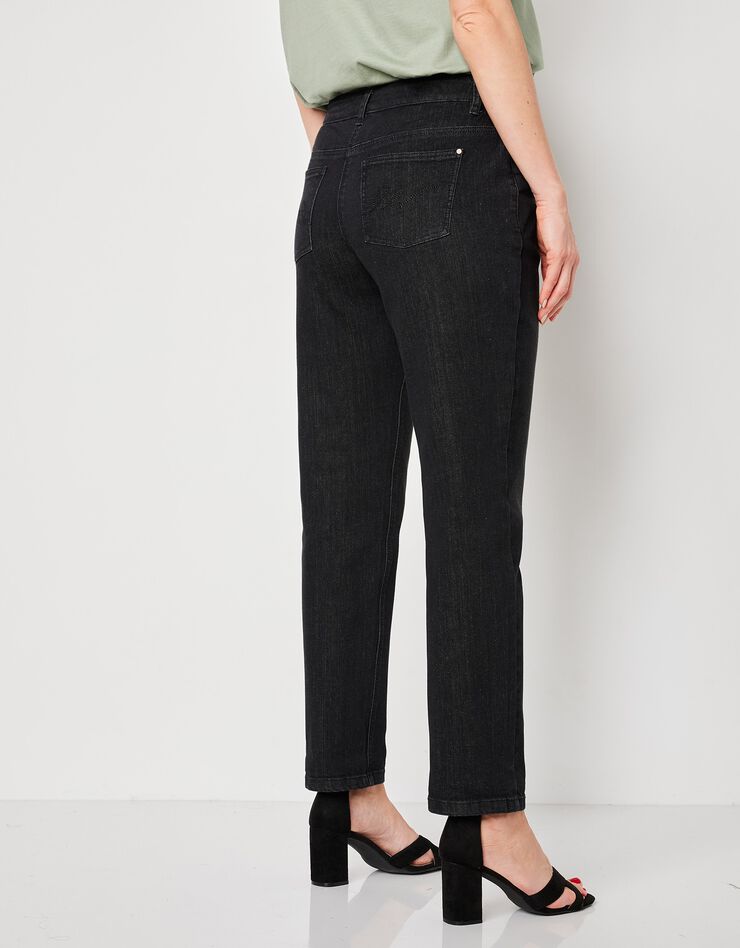 Jean stretch coupe mom (noir) Jean stretch coupe mom (noir)