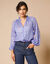 Chemise voile uni, surimpression argentée (iris)