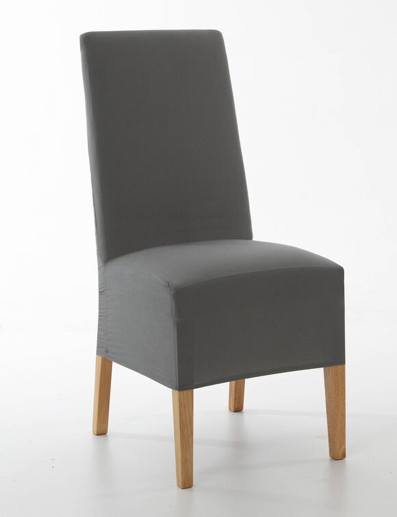 Housse de chaise microfibre (gris anthracite)