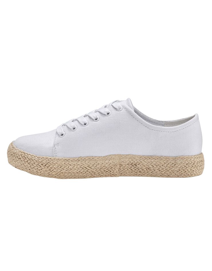 Tennis compensées semelle corde (blanc) Tennis compensées semelle corde (blanc)