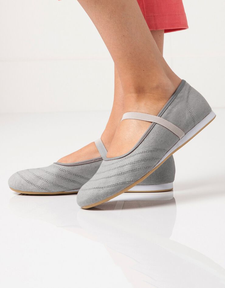 Ballerines élastiquées (gris) Ballerines élastiquées (gris)
